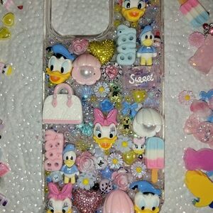 Decorative Cartoon Character iPhone 16 Pro Max Case - Multicolor
